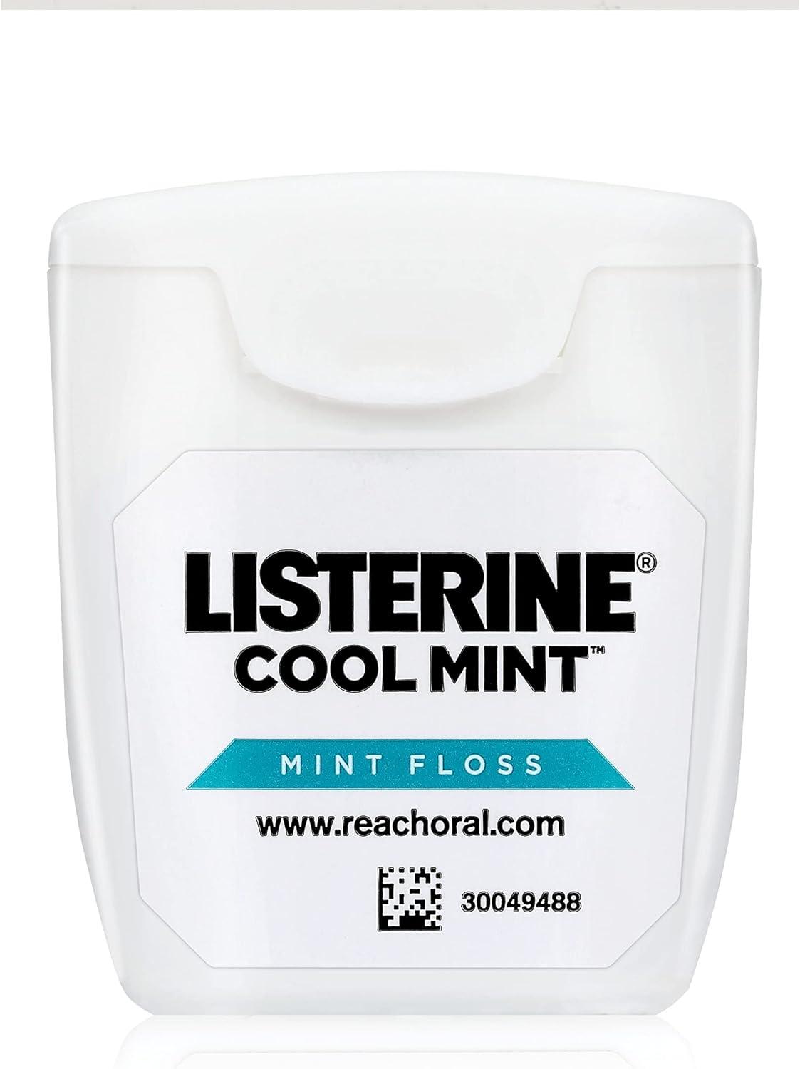 image:imageREACH Cool Mint Dental Floss Fresh Mint Plaque Remover for Teeth Shred Resistant Waxed Easy on Gums amp Teeth Fresh Breath Oral Care PFAS Free for Adults amp Kids 6 Pack 55 yd165 Foot Pack of 2