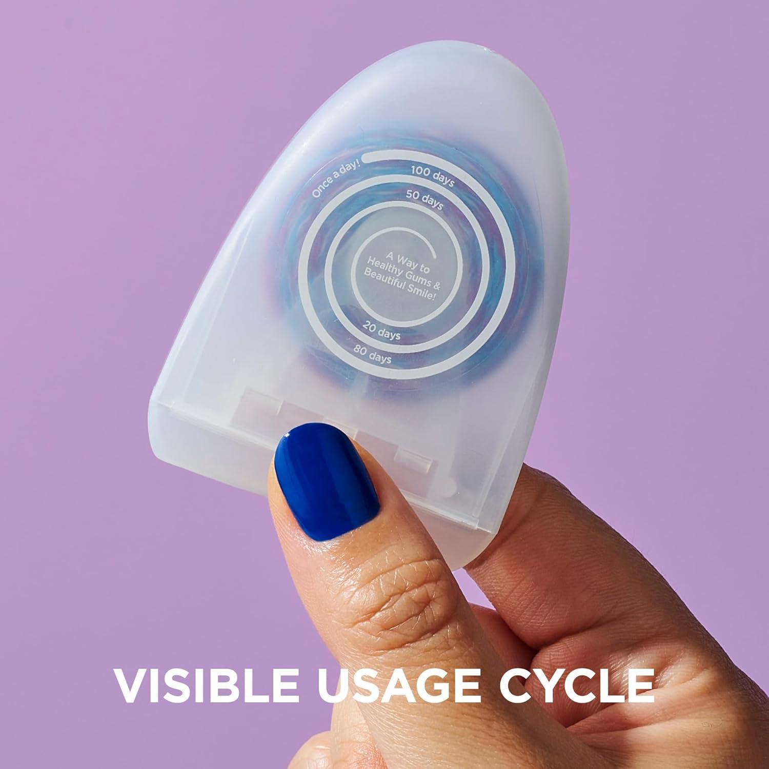 image:imageREACH POP Whitening Dental Floss Mint Baking Soda Infused Teeth Whitening Plaque Remover for Teeth Shred Resistant Vegan Wax Cruelty Free Oral Care PFAS Free 1 Pack 546 ydPeppermint