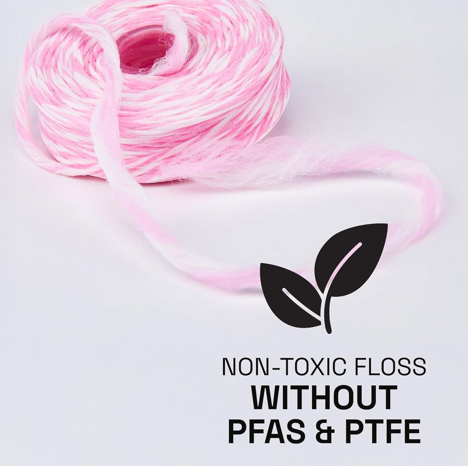 image:imageREACH ULTRACLEAN Gentle Gum Care Expanding Floss Woven NonWaxed PFASFree with Vitamin E for Sensitive Gums Cinnamon Mint 55YD 3Pack