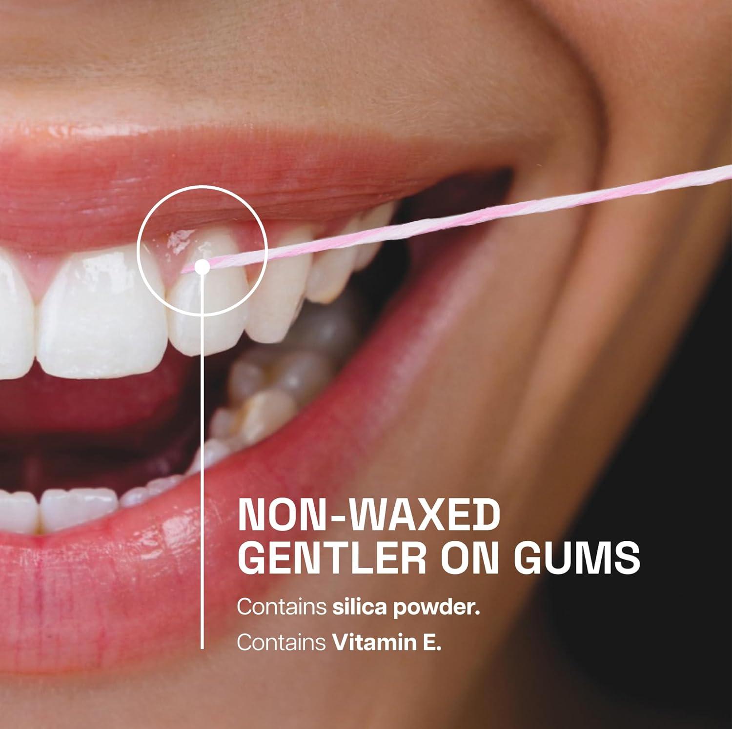 image:imageREACH ULTRACLEAN Gentle Gum Care Expanding Floss Woven NonWaxed PFASFree with Vitamin E for Sensitive Gums Cinnamon Mint 55YD 3Pack