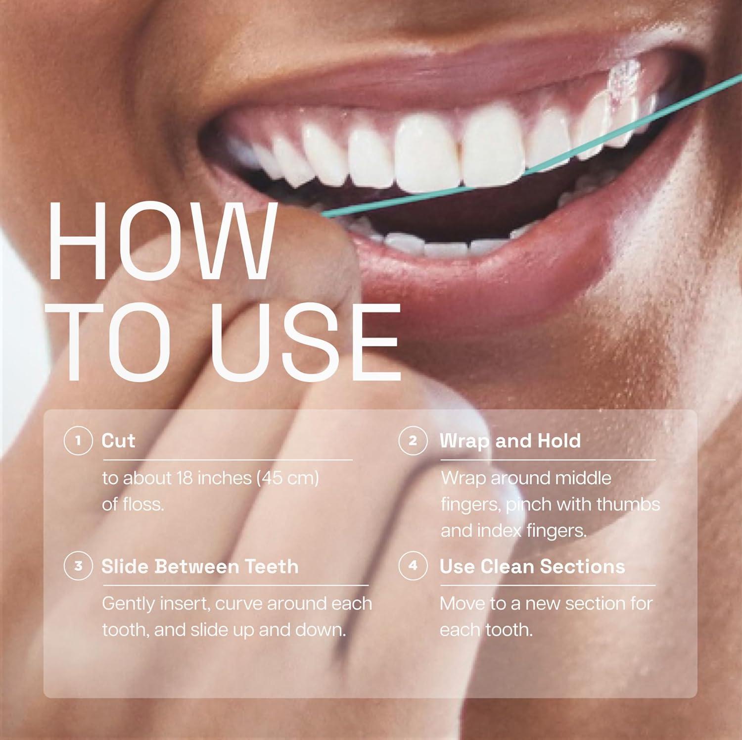 image:imageREACH ULTRACLEAN ULTRABLAST Cool Mint Dental Floss Plaque Remover for Teeth Shred Resistant Waxed Easy on Gums amp Teeth Fresh Breath Oral Care PFAS Free for Adults amp Kids 3 PK 25 YD