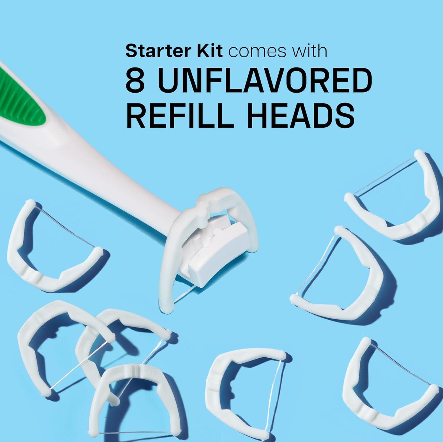 image:imageReach Ultraclean Access Flosser Bundle Unflavored Plaque Remover for Teeth for Hard to Reach Areas Oral Care PFASFree 1 Flosser Starter Kit 3 Packs Refill HeadsUnflavored