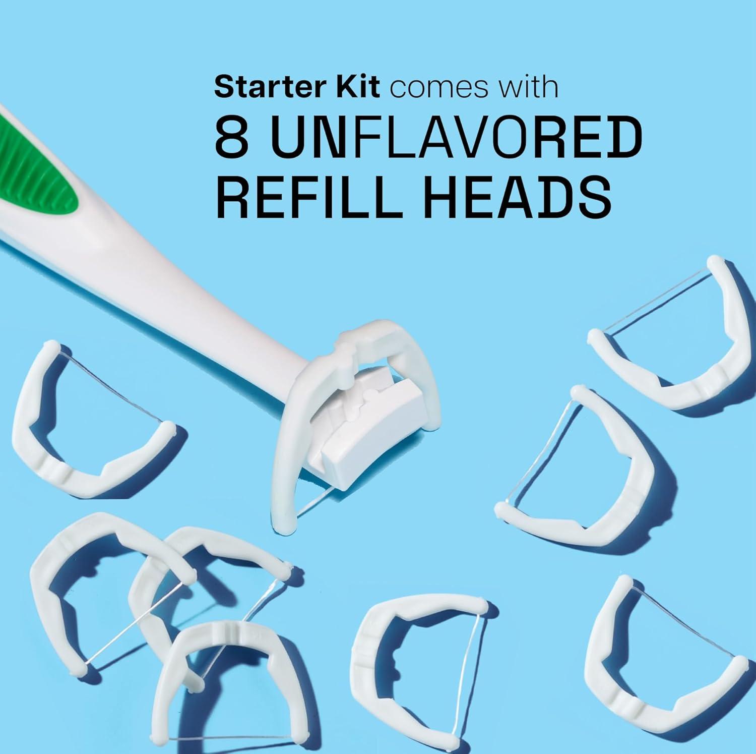 image:imageReach Ultraclean Access Flosser Bundle Unflavored Plaque Remover for Teeth for Hard to Reach Areas Oral Care PFASFree 1 Flosser Starter Kit 3 Packs Refill HeadsUnflavored