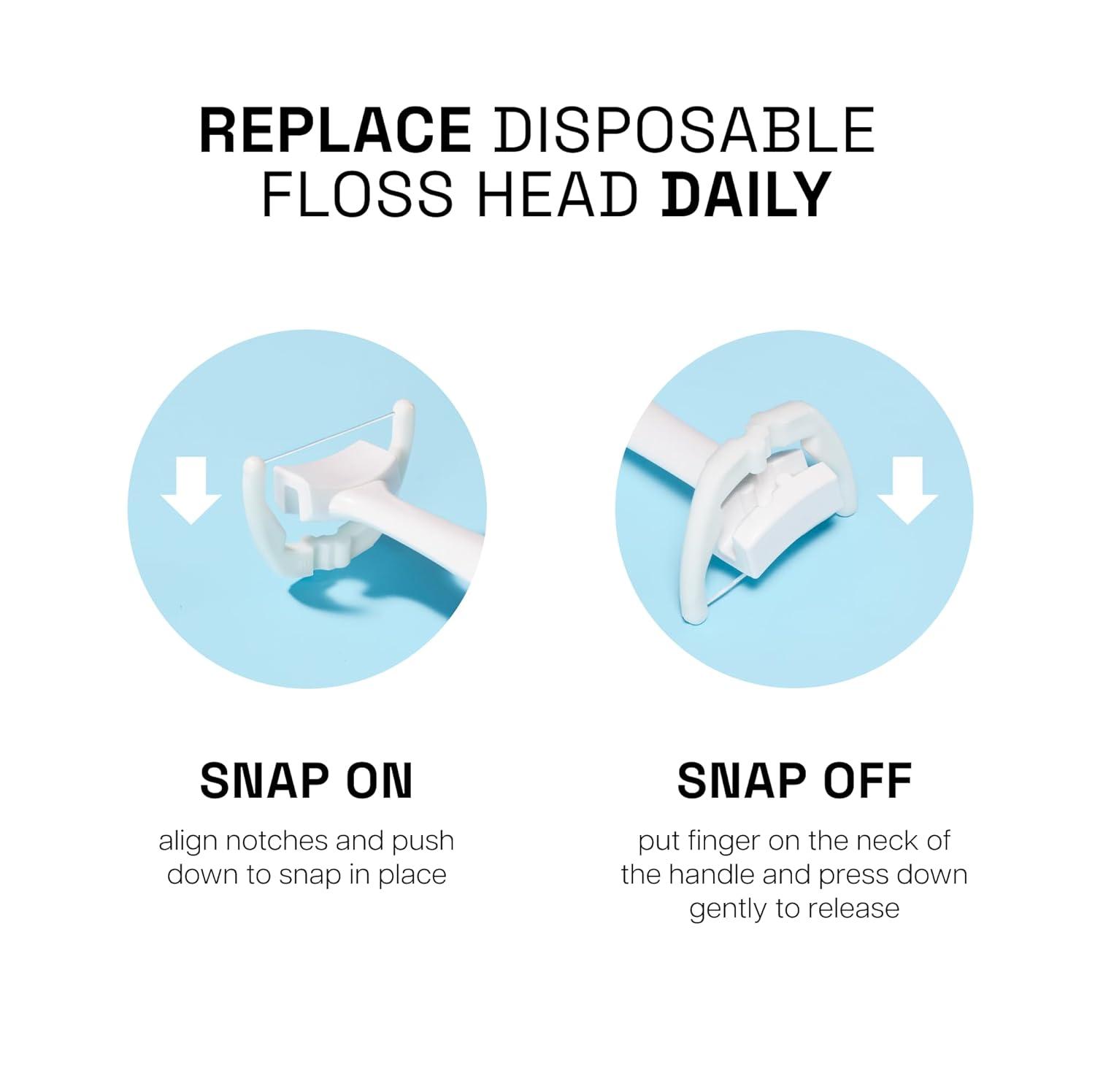 image:imageReach Ultraclean Access Flosser Bundle Unflavored Plaque Remover for Teeth for Hard to Reach Areas Oral Care PFASFree 1 Flosser Starter Kit 3 Packs Refill HeadsUnflavored