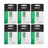 image:imageREACH Waxed Dental Floss Mint Plaque Remover for Teeth Shred Resistant Floss Slides Smoothly Easy to Use Waxed Deep Cleaning Teeth Oral Care PFAS Free for Adults amp Kids 6 Pack 200 yd600 Foot Pack of 6